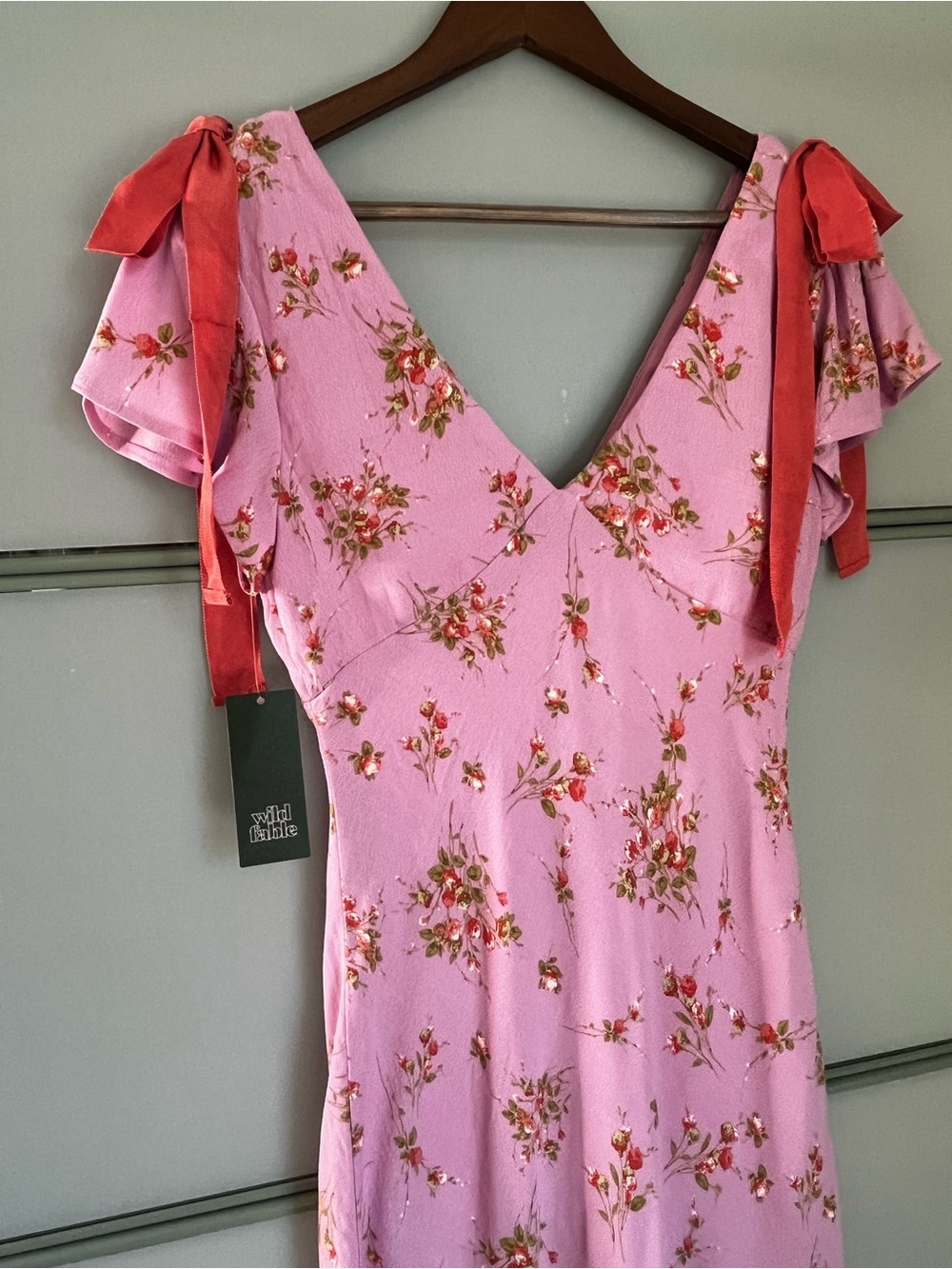 wild fable Pink Floral Tie-Shoulder Mini Dress - Picture 2 of 5